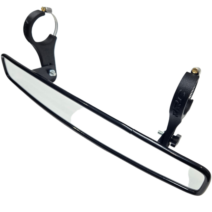 15” Rear View Adjustable Convex Mirror with 1.75” Carbon Fiber Nylon Clamps