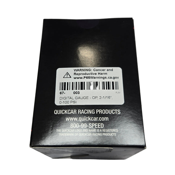 QuickCar Digital Oil Pressure Gauge 67-003